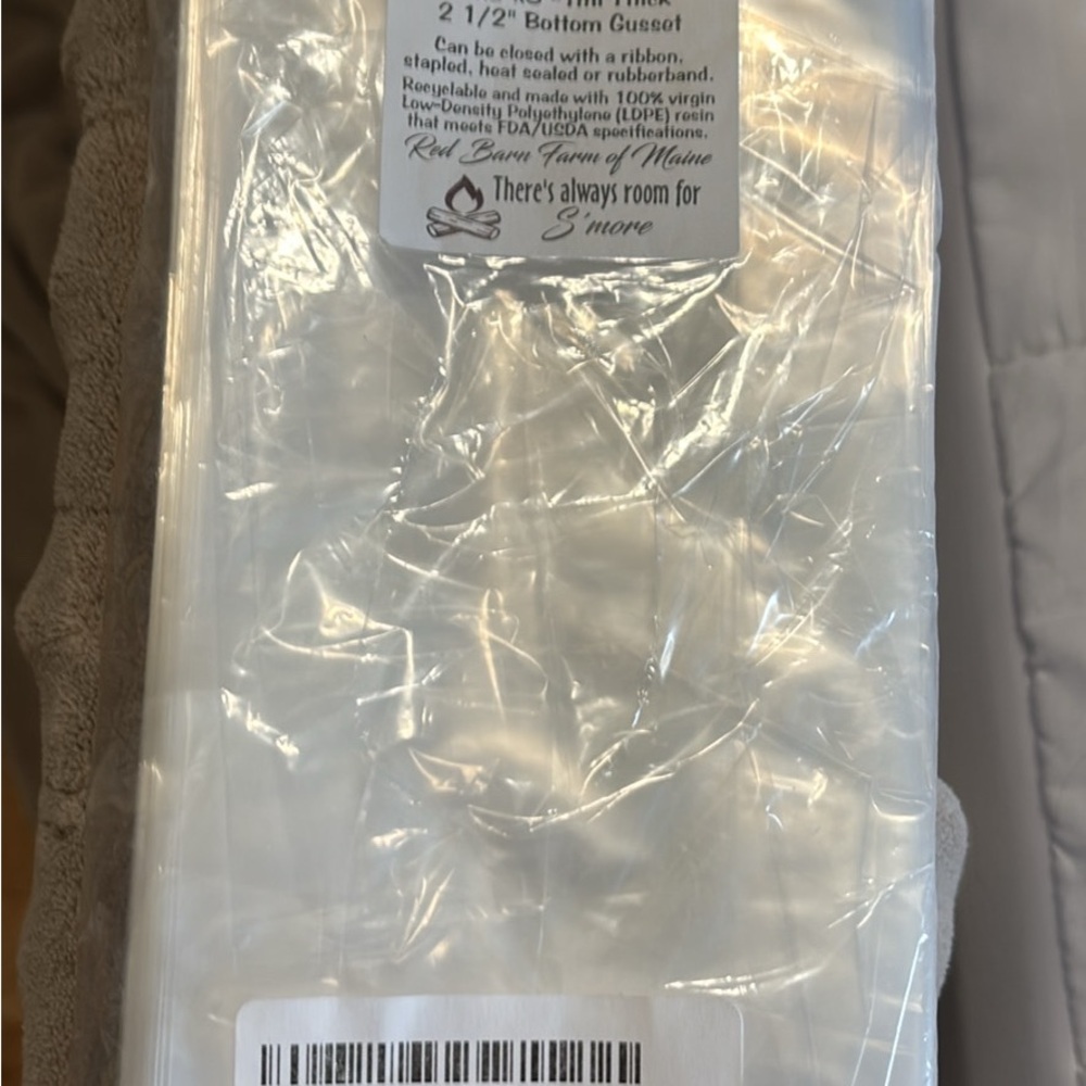 Clear Plastic Gusset Bags